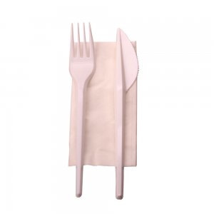 Tacamuri de Unica Folosinta din Plastic, 100 Buc/Bax, Alba, Seturi Tacamuri de Unica Folosinta, Tacamuri Catering, Tacamuri Fast-Food