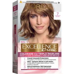 Vopsea de Par Permanenta L'OREAL Paris Excellence Creme 7, Blond, 192 ml, Cu Amoniac, Vopsea de Par, Vopsea de Par Permanenta, Vopsea de Par L'OREAL, Vopsea de Par L'OREAL Paris Excellence, Vopsea Permanenta L'OREAL Vopsea de Par Permanenta L'OREAL Paris Excellence Creme 7, Blond, 192 ml, Cu Amoniac, Vopsea de Par, Vopsea de Par Permanenta, Vopsea de Par L'OREAL, Vopsea de Par L'OREAL Paris Excellence, Vopsea Permanenta L'OREAL