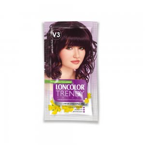 Vopsea de Par Semipermaneta, LONCOLOR Trendy Colors Rock Violin V3, Fara Amoniac, Violet, 50 ml, Vopsea Nuantatoare pentru Par, Vopsea de Par Semipermanenta Fara Amoniac, Vopsea de Par Semipermanenta, Vopsea de Par Violet LONCOLOR