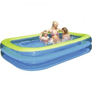 Piscina Cu 2 Inele Pentru Familie 262 X 175 X 50 Cm