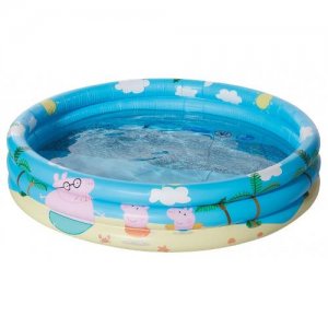 Piscina Gonflabila Pepa Pig Cu Trei Inele 100 X 23 Cm