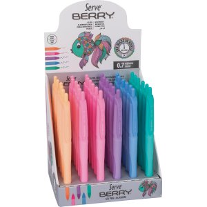 Pix Cu Gel Berry, 0.7 Mm, Culori Pastel, Set 5 Bucati/blister (portocaliu, Turcoaz, Albastru, Mov, Roz) Pix Cu Gel Berry, 0.7 Mm, Culori Pastel, Set 5 Bucati/blister (portocaliu, Turcoaz, Albastru, Mov, Roz)