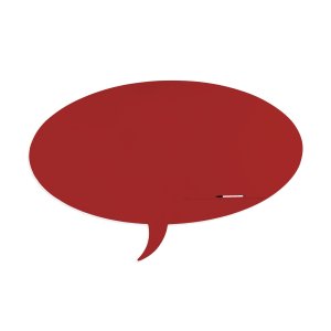 Skinshape 'talk' Magnetic Cu Suprafata Lacuita, Design Fara Cadru, Cu Forma, Culoare Bordeaux, Dimensiune 75 X 115 Cm