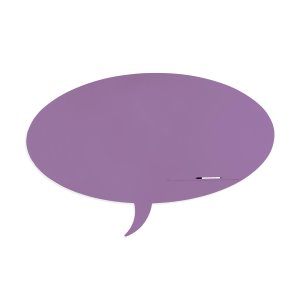 Skinshape 'talk' Magnetic Cu Suprafata Lacuita, Design Fara Cadru, Cu Forma, Culoare Mov, Dimensiune 75 X 115 Cm