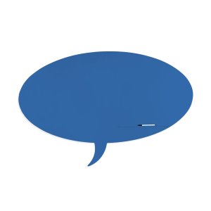 Skinshape 'talk' Magnetic Cu Suprafata Lacuita, Design Fara Cadru, Cu Forma, Culoare Bleumarin, Dimensiune 75 X 115 Cm