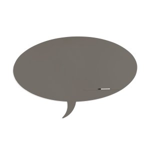 Skinshape 'talk' Magnetic Cu Suprafata Lacuita, Design Fara Cadru, Cu Forma, Culoare Grafit, Dimensiune 75 X 115 Cm