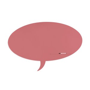 Skinshape 'talk' Magnetic Cu Suprafata Lacuita, Design Fara Cadru, Cu Forma, Culoare Roz Prafuit, Dimensiune 100 X 150 Cm