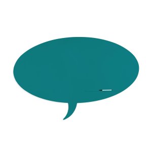 Skinshape 'talk' Magnetic Cu Suprafata Lacuita, Design Fara Cadru, Cu Forma, Culoare Turcoaz, Dimensiune 100 X 150 Cm