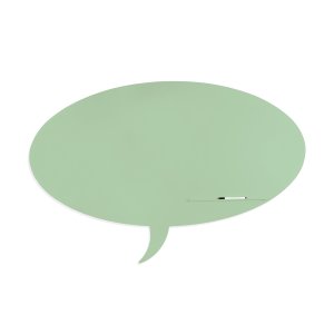 Skinshape 'talk' Magnetic Cu Suprafata Lacuita, Design Fara Cadru, Cu Forma, Culoare Verde Pastel, Dimensiune 100 X 150 Cm