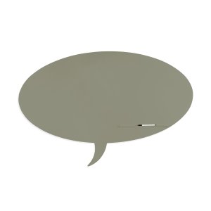 Skinshape 'talk' Magnetic Cu Suprafata Lacuita, Design Fara Cadru, Cu Forma, Culoare Gri Piatra, Dimensiune 100 X 150 Cm