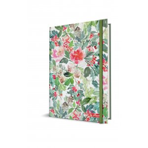 Agenda Datata Watercolor Ro A5, 352 Pagini + 16 Pagini Zentangle, Coperta Flexibila, Motiv Flowers, 2020