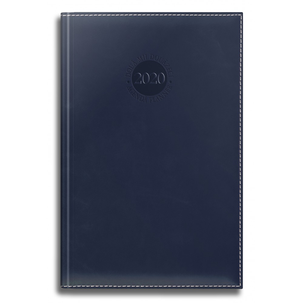 AGENDA A5 DATATA 352 FILE PREMIUM DELUXE, AMSTERDAM ALBASTRU INCHIS MARGINI ARGINTII 2020 AGENDA A5 DATATA 352 FILE PREMIUM DELUXE, AMSTERDAM ALBASTRU INCHIS MARGINI ARGINTII 2020