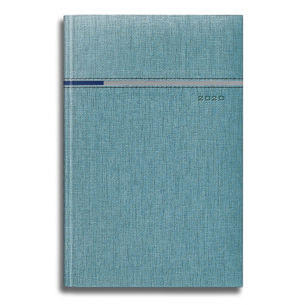 AGENDA DATATA FLASH RO A5, 352 PAGINI, COPERTA DIN PIELE SINTETICA, CULOARE AZURIU, MARGINI ARGINTII, 2020 AGENDA DATATA FLASH RO A5, 352 PAGINI, COPERTA DIN PIELE SINTETICA, CULOARE AZURIU, MARGINI ARGINTII, 2020