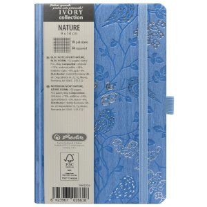 Bloc Notes Ivory Nature 9 X 14 Cm 192 Pagini Patratele Coperta Pu Bleu Motiv Robin Bloc Notes Ivory Nature 9 X 14 Cm 192 Pagini Patratele Coperta Pu Bleu Motiv Robin