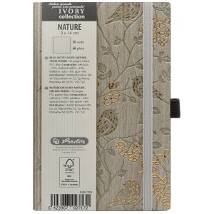 Bloc Notes Ivory Nature 9 X 14 Cm 192 Pagini Velin Coperta Pu Crem Motiv Robin Bloc Notes Ivory Nature 9 X 14 Cm 192 Pagini Velin Coperta Pu Crem Motiv Robin