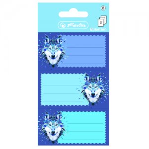 Etichete Scolare Wild Animals Wolf Set 3x3 Coli Etichete Scolare Wild Animals Wolf Set 3x3 Coli