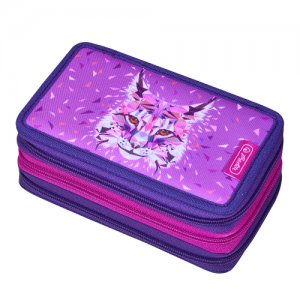 Penar Echipat 3 Compartimente 31 Piese Dimensiune 19x11,5x7cm, Motiv Wild Animals Lynx Penar Echipat 3 Compartimente 31 Piese Dimensiune 19x11,5x7cm, Motiv Wild Animals Lynx
