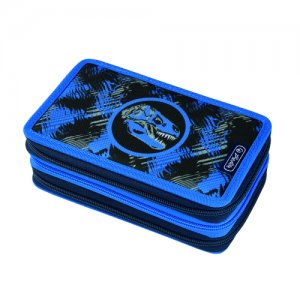 Penar Echipat 3 Compartimente 31 Piese Dimensiune 19x11,5x7cm, Motiv Dino Penar Echipat 3 Compartimente 31 Piese Dimensiune 19x11,5x7cm, Motiv Dino