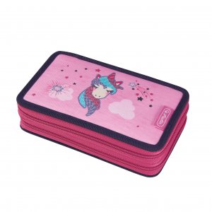 Penar Echipat 2 Compartimente 23 Piese Dimensiune 19,3x11,5x4,5 Cm, Motiv Unicorn Penar Echipat 2 Compartimente 23 Piese Dimensiune 19,3x11,5x4,5 Cm, Motiv Unicorn
