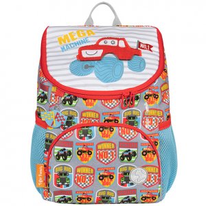 Ghiozdan Mini Little Travelers Plus Motiv Mega Machine Ghiozdan Mini Little Travelers Plus Motiv Mega Machine