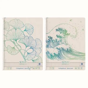 Caiet A4 70f Spirala Patratele Motiv Ginkgo Greenline Caiet A4 70f Spirala Patratele Motiv Ginkgo Greenline