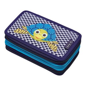 Penar Echipat 31 Piese 3 Fermoare Motiv Cute Animals Turtle Penar Echipat 31 Piese 3 Fermoare Motiv Cute Animals Turtle