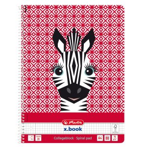 Caiet A4 80f Spirala Patratele Cute Animals Motiv Zebra Caiet A4 80f Spirala Patratele Cute Animals Motiv Zebra