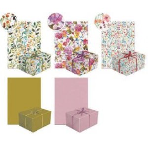 Hartie Decorativa, Pentru Impachetat, Dimensiune 200 X 70 Cm, Design Neutral  23, Motive Asortate 