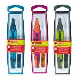Compas Plastic Culori Asortate Herlitz