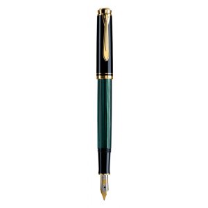 Stilou Souveran M300 M,penita Aur 14k,accesorii Placate Cu Aur,corp Negru-verde Stilou Souveran M300 M,penita Aur 14k,accesorii Placate Cu Aur,corp Negru-verde