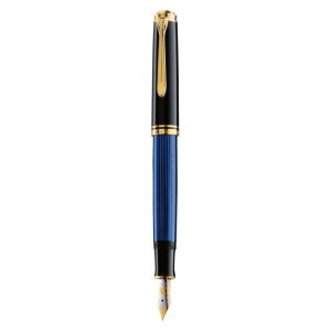 Stilou Souveran M600 M,penita Aur 14k,accesorii Placate Cu Aur,negru-albastru Stilou Souveran M600 M,penita Aur 14k,accesorii Placate Cu Aur,negru-albastru