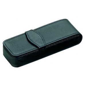 Etui Piele Neagra Pentru 3 Instrumente De Scris