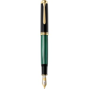 Stilou Souveran M1000 B,penita Aur18k,accesorii Placate Cu Aur,corp Negru-verde Stilou Souveran M1000 B,penita Aur18k,accesorii Placate Cu Aur,corp Negru-verde