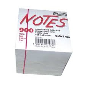 Bloc Notite Alb 9x9x9 Cm 900 File Bloc Notite Alb 9x9x9 Cm 900 File