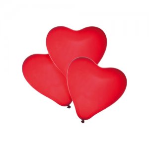 Baloane Forma Inima Rosie Set 50 Bucati Baloane Forma Inima Rosie Set 50 Bucati