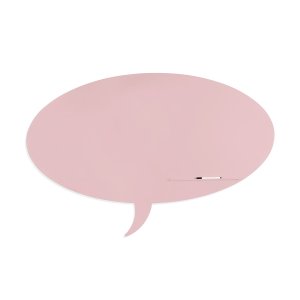 Skinshape 'talk' Magnetic Cu Suprafata Lacuita, Design Fara Cadru, Cu Forma, Culoare Roz Pastel, Dimensiune 75 X 115 Cm