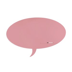 Skinshape 'talk' Magnetic Cu Suprafata Lacuita, Design Fara Cadru, Cu Forma, Culoare Roz Deschis, Dimensiune 100 X 150 Cm