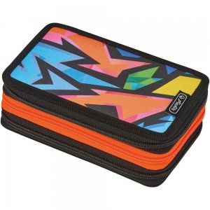 Penar Echipat 3 Compartimente 31 Piese Dimensiune 19x11,5x7cm, Motiv Neon Art Penar Echipat 3 Compartimente 31 Piese Dimensiune 19x11,5x7cm, Motiv Neon Art