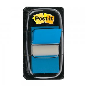 Index Post-it® Clasic,  25.4 x 43.2 mm, albastru