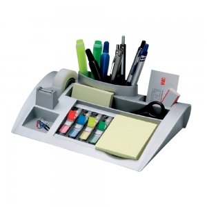 Suport pentru accesorii de birou 3M C50, echipat, argintiu Suport pentru accesorii de birou 3M C50, echipat, argintiu
