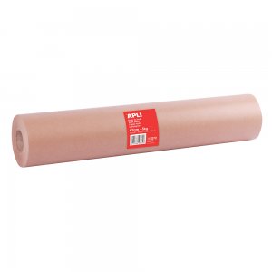 Rola hartie ambalare kraft Apli, 62cmx110m 80g maro, rezistenta, fina Rola hartie ambalare kraft Apli, 62cmx110m 80g maro, rezistenta, fina