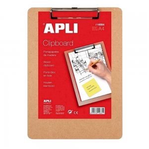 Clipboard simplu APLI, A4, lemn Clipboard simplu APLI, A4, lemn