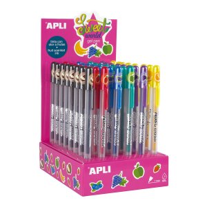 Display pixuri cu gel Apli Sweet World, diverse culori, 48 bucati/set Display pixuri cu gel Apli Sweet World, diverse culori, 48 bucati/set