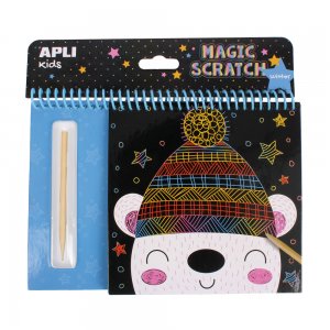 Joc creativ Magic Scratch Apli, tematica Iarna Joc creativ Magic Scratch Apli, tematica Iarna