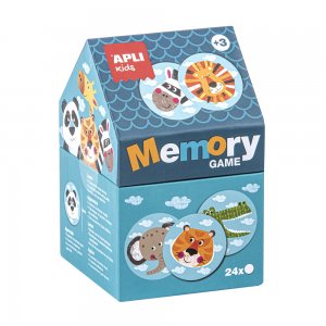Puzzle casuta Apli, 24 piese, tema Memory Safari Puzzle casuta Apli, 24 piese, tema Memory Safari
