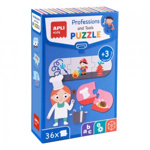 Puzzle Apli, 36 piese, profesii si unelte Puzzle Apli, 36 piese, profesii si unelte