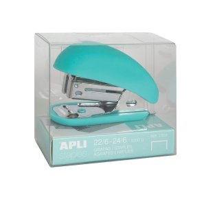 Mini capsator Apli Fluor Collection, 24/6, 63 cm, turcoaz Mini capsator Apli Fluor Collection, 24/6, 63 cm, turcoaz