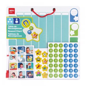 Set tabla magnetica Apli, recompense, 104 piese, 1 marker