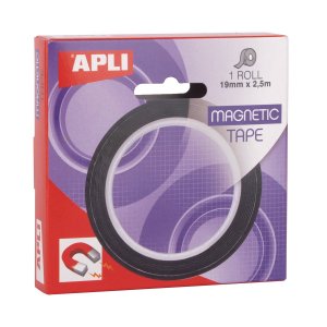 Banda adeziva magnetica Apli, 19 mm x 2.5 mm Banda adeziva magnetica Apli, 19 mm x 2.5 mm