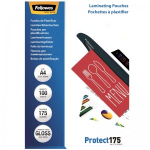 Folie pentru laminare Fellowes, 175 microni, A4, 100 coli/top Folie pentru laminare Fellowes, 175 microni, A4, 100 coli/top